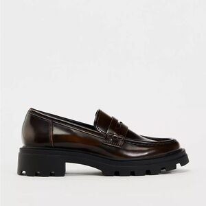 Zara Distressed Effect Lug Sole Loafers